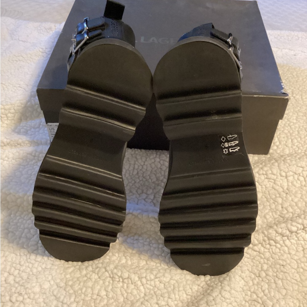 Karl Lagerfeld Paris Double Buckle Boot - Picture 8 of 8
